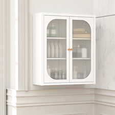 Steel Wall Cabinet Bathroom Kitchen Storage Shelf Medicine Cabinet Cupboard Rack