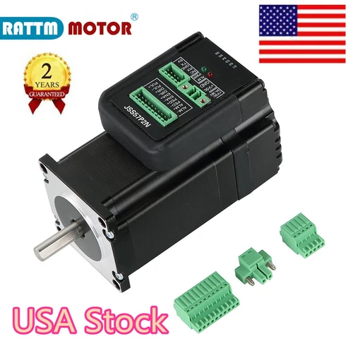 US丨JSS57P2N Nema23 2N.m Integrated Closed Loop Stepper Motor Servo Motor+Driver
