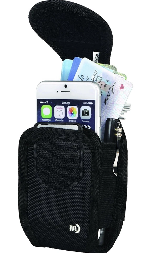 Nite Ize Universal Extra-Large Wide Utility Cargo Holster Case Pouch w/Belt Clip - Image 4 of 4