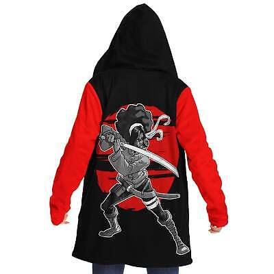 Afro Samurai Warrior Vintage Retro Japan Swordsmen Bushido Code Anime Gift  Cloak