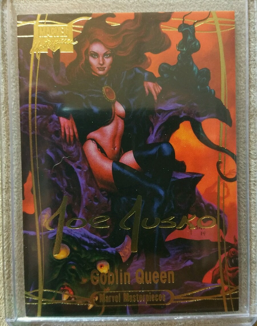Goblin Queen 2016 Marvel Masterpieces #22 Joe Jusko Gold Foil Signature Series