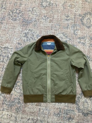Gant Rum Runner Blanket Lined Bomber Size XL Faux Shearling