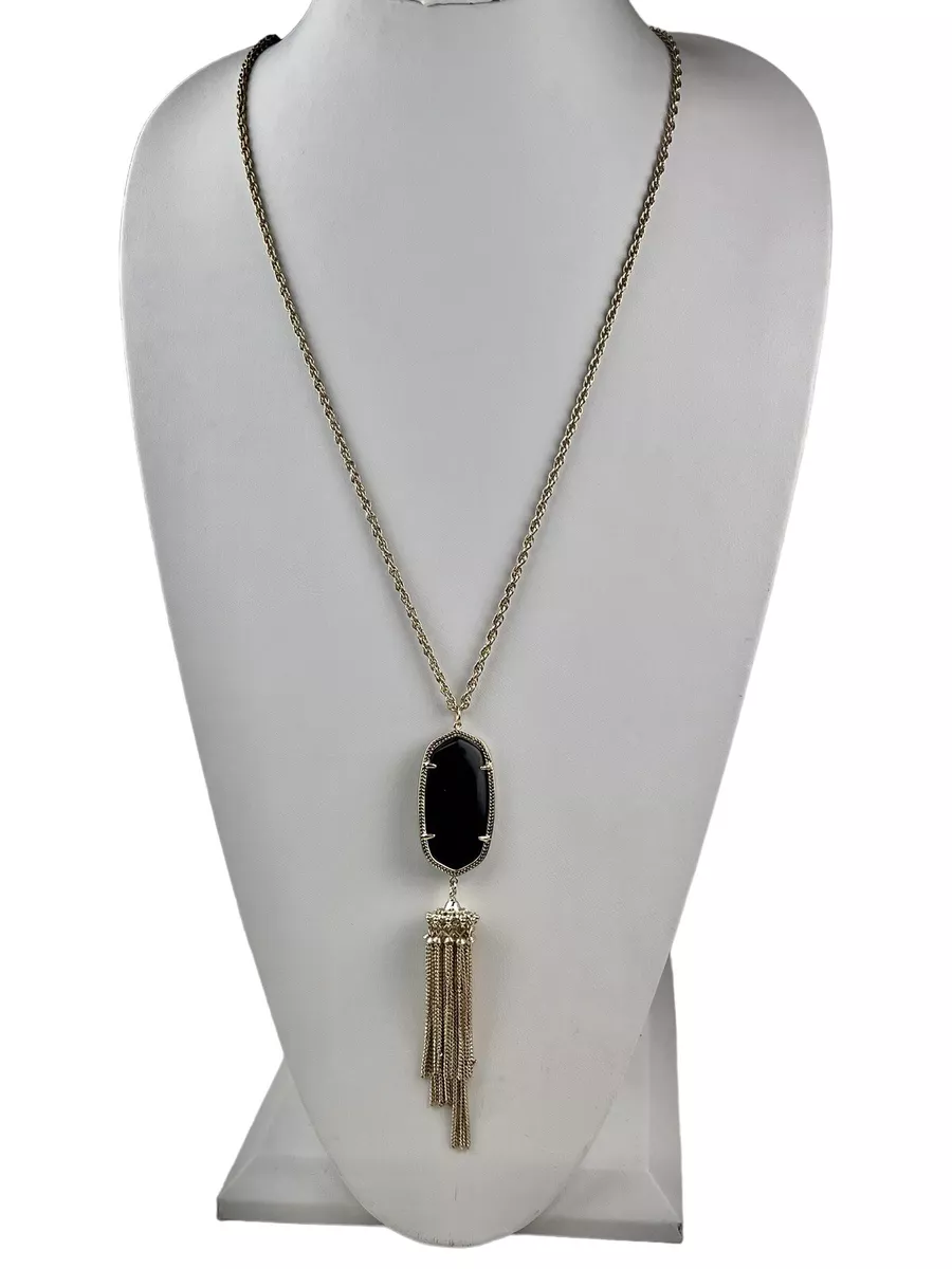 Kendra scott black tassel necklace sale