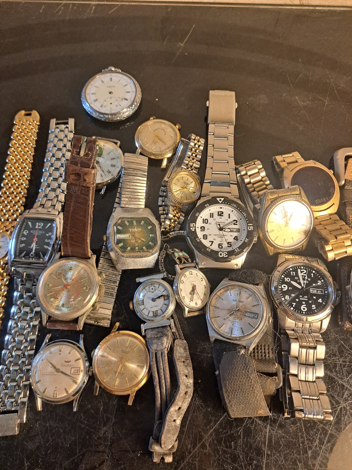 parts of Benrus  for Watches Gruen Lot Seiko  _ Men's Vintage 20+ Waltham - vintagewatches.pk