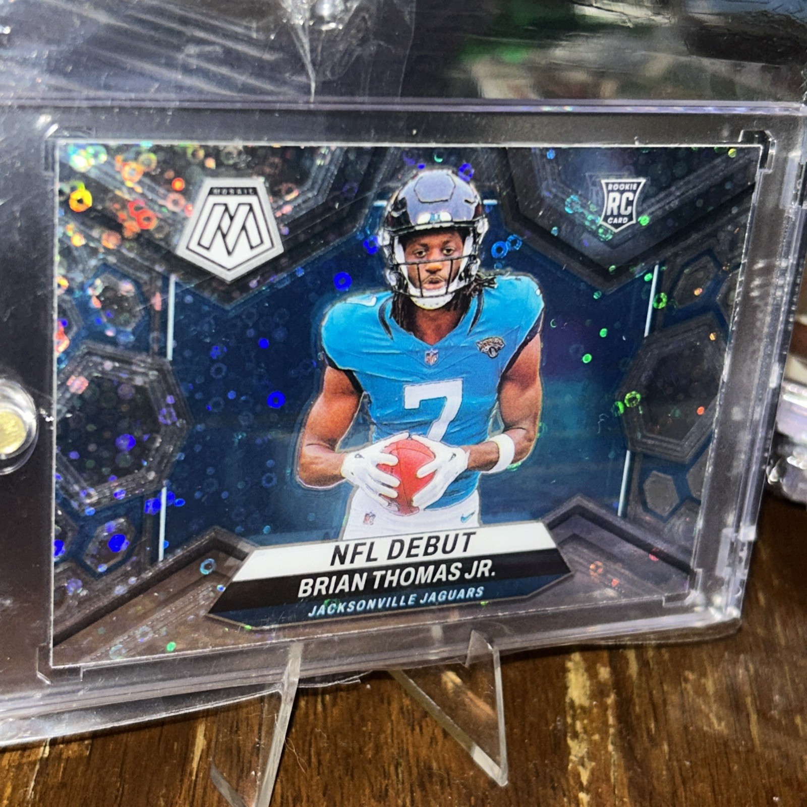 2024 Mosaic - NFL Debut Brian Thomas Jr. #282 No Huddle Silver Mosaic Prizm (RC)