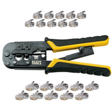 Klein Tools Vdv226-817 Modular Installation Kit Ratcheting Crimper/Stripper