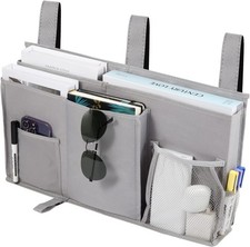 Joyfulife Bedside Caddy Bunk Bed Organizer Storage A-Gray