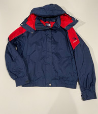 Vintage womens 14 (L) North Face Navy Extreme 90s Gore Tex Jacket made in USA