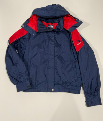Vintage womens 14 (L) North Face Navy Extreme 90s Gore Tex Jacket made in USA
