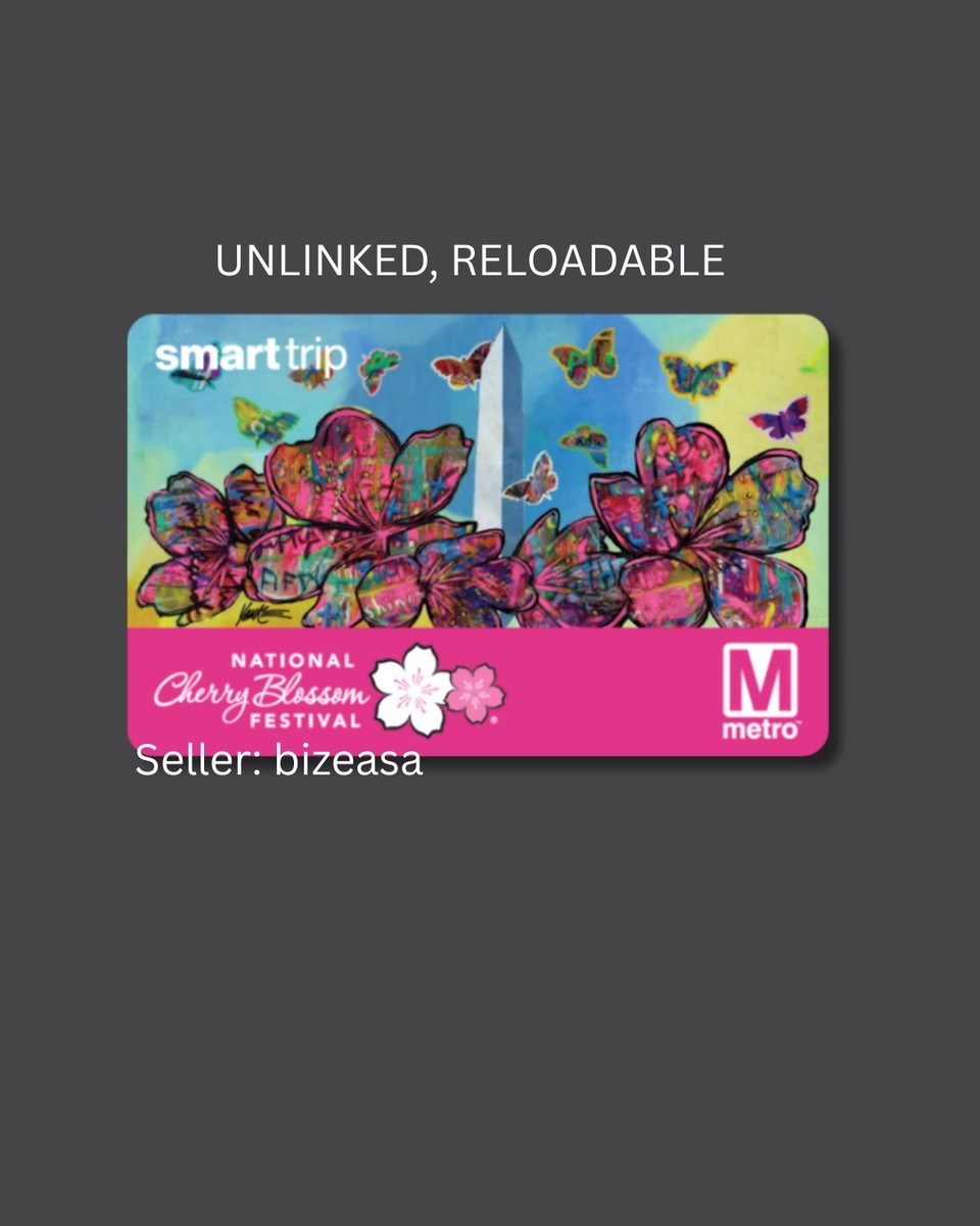 2026 WMATA Cherry Blossom Smartrip Metro Card LIMITED EDITION | eBay