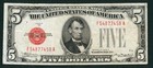 $5 1928 United States Note ** PAPER CURRENCY AUCTIONS — photo 2
