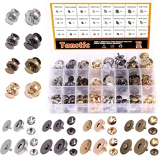 72 Sets 14mm and 18mm 4 Color Round Magnetic Snap Sets, Strong Magnetic Butto...