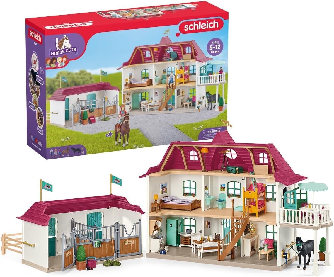 Centre équestre Lakeside Horse Club 42551 Schleich avec maison et écurie