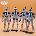STAR WARS 501ST CLONE TROOPER 3.75" FIGURE 2007 30TH ANNIVERSARY BUILD ARMY X4