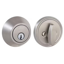 Satin Nickel Single Cylinder Deadbolt Free Shipping New