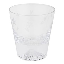 Authentic Product Tajima Glass Edo Glass Mini Cherry Blossom Mt. Fuji Cut