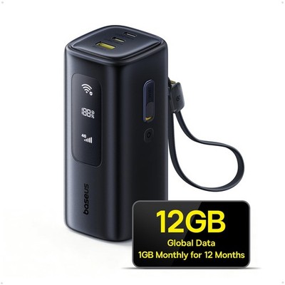 Baseus 4G LTE Mobile Hotspot & 20000mAh 67W Power Bank 2-in-1, Portable WiFi ...