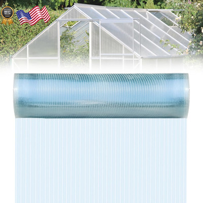 Polycarbonate Sheet 98.4Ft x 3.28Ft,DIY UV Resistant Polycarbonate Greenhouse...