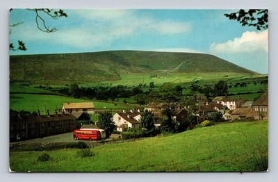 Pendle Hill Lancashire Witch Trials Vintage Postcard by Lilywhite Ltd