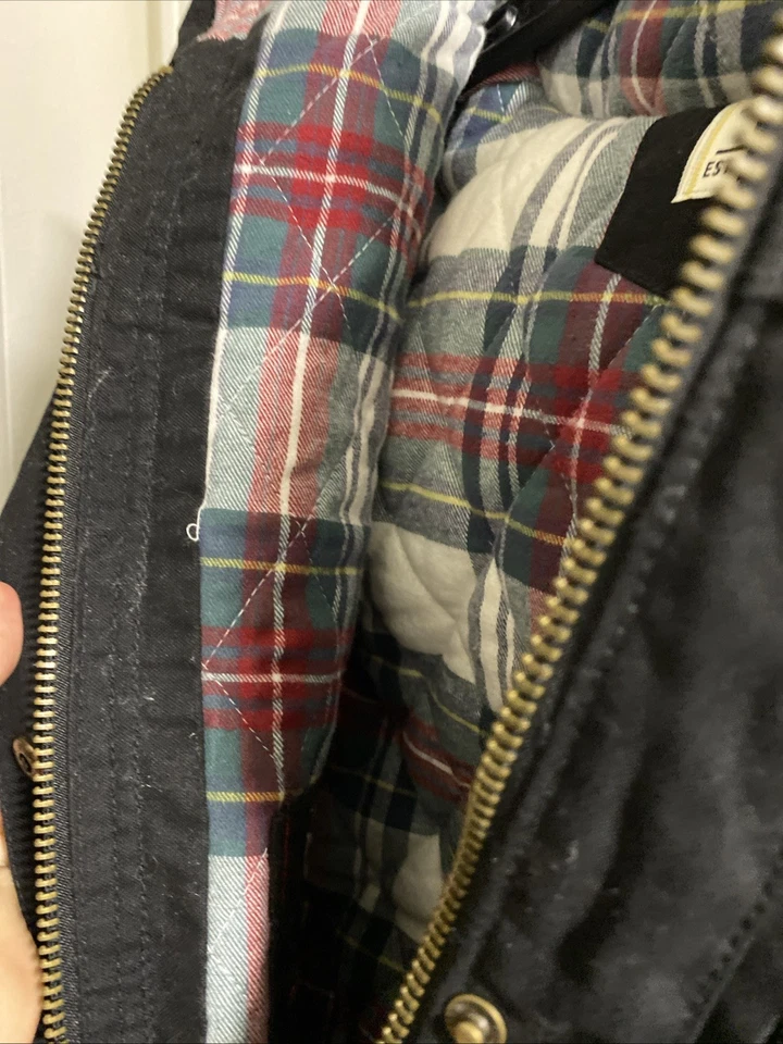 Chaqueta de invierno Eddie Bauer Workwear con capucha negra talla XL Foto 3 de 4