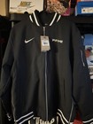 Nike Prime Bomber Jacket Size Large Mens Deion Sanders Black White NCAA 2.0 $160