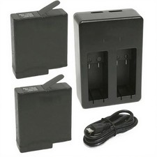 Replacement for GoPro 601-10197-000 Battery 2-Pack, 1220mAh and Dual Charger