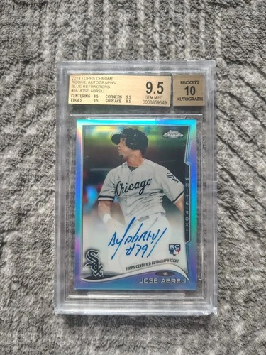 2014 Topps Chrome - Rookie Autographs José Abreu Blue Refractor RC /199 BGS 9.5