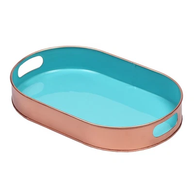 Skandinavisches Design Serviertablett Aarhus Blau Oval - Bild 1 von 4