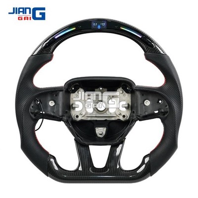 Carbon Fiber LED Steering Wheel Fit Dodge Hellcat Charger Durango 15+ w/Heated