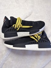 Size 11.5- Pharrell Williams Human Race x adidas Hu NMD OG Core Black Yellow New Size 8 - Pharrell Williams Human Race x adidas Hu NMD OG  main image 4