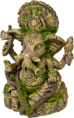 PET Products 006159 Exotic Environments Ganesha Statue with Moss