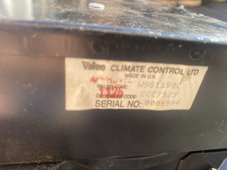 Jaguar XJS LH 1994-96 AIRE ACONDICIONADO - calentador soplador motor OE CCC7523 FUNCIONA BIEN Foto 4 de 4