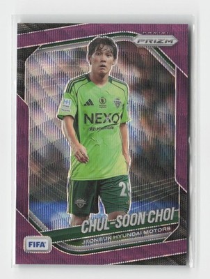 2025-26 Panini Prizm FIFA Prizms Purple Wave #199 Chul-Soon Choi /49