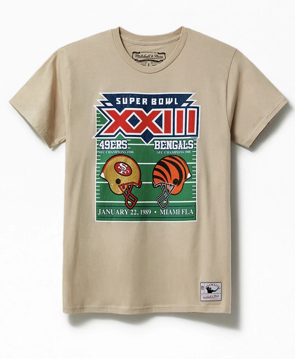 T-shirt Vintage San Francisco 49ers Super Bowl 1989 - Taille M (jeune) - Blanc