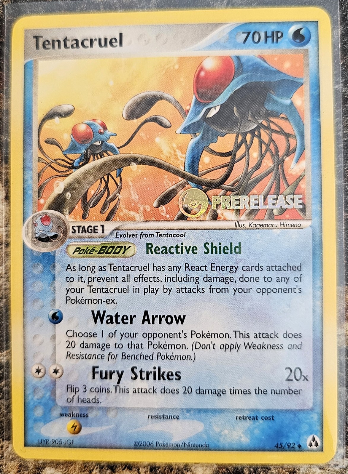 Pokemon Legend Maker Prerelease Promo Tentacruel 45 NM or Better