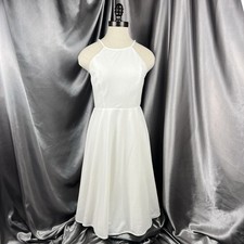Lulus Irresistible Charm Ivory Midi Dress Sz Small Wedding Formal Homecoming