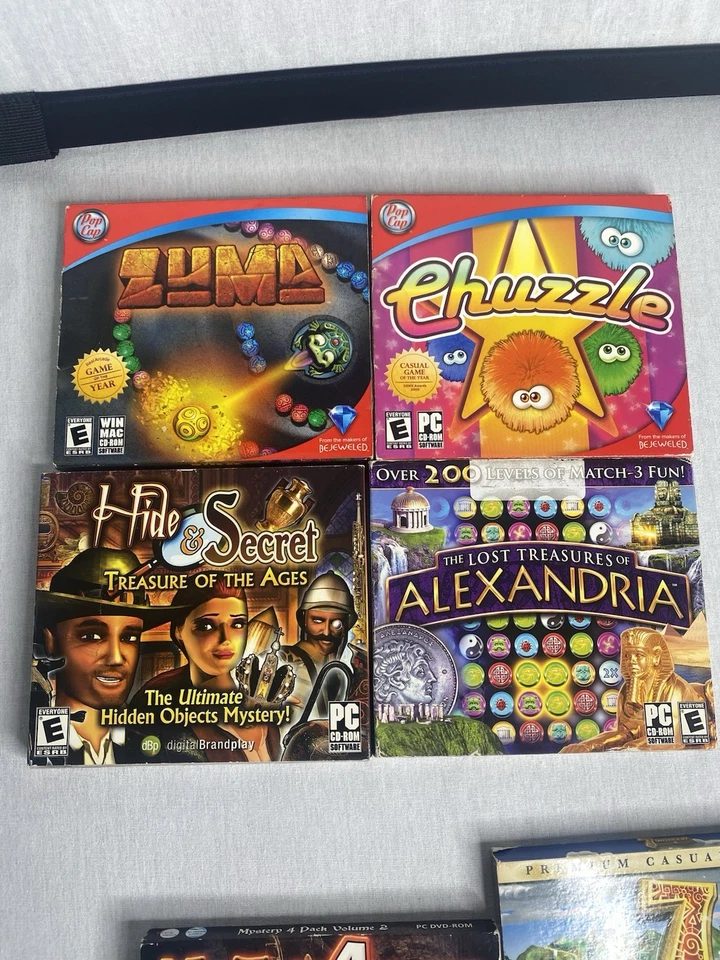 Lot of 14 Puzzle CD Rom Windows PC Games Zuma, Chuzzle, Jewel Quest, Peggle - Image 2 of 4