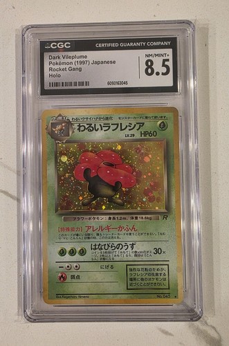 Dark Vileplume (Unlimited) graded CGC 8.5 for sale on eBay