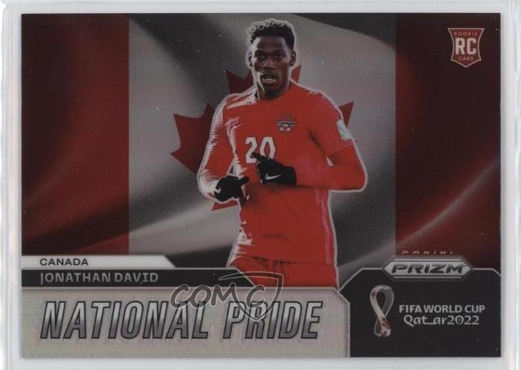 2022 Panini Prizm World Cup Qatar National Pride Jonathan David #5 14tf