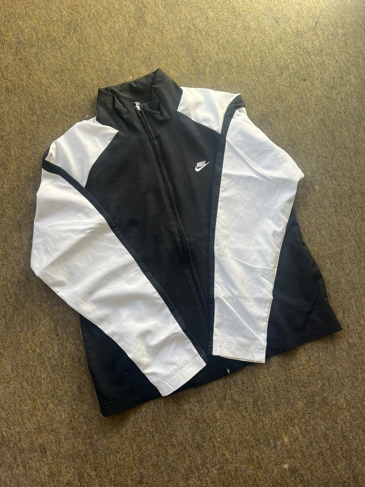 Mens Adidas Black Windbreaker Jacket - Medium