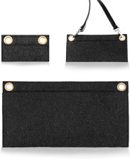3pc Felt Purse Organizer Insert Set Crossbody Conversion Liner Wallet Card Holde