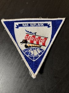 NAS Keflavik Service Iceland Navy Patch Original 1980’s Vintage