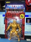 New 2019 Super7 Masters of the Universe MOTU Gold Statue He-Man Vintage Figure