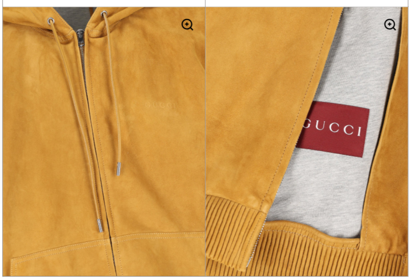 56/58IT - Gucci Brown suede zip sweatshirt jacket - BNWT | eBay