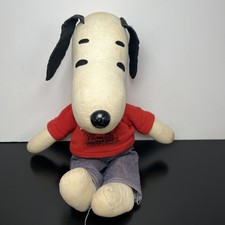 Vtg 1950 Snoopy Plush Doll 15  Original Cloth...
