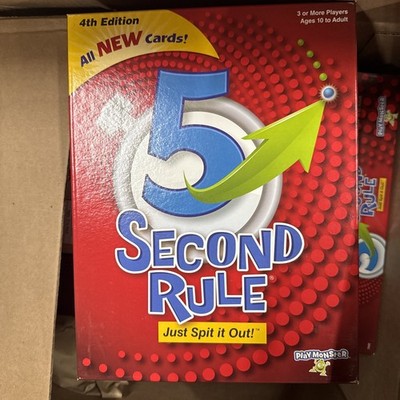 ***--5 Second Rule Game '' Just Spit It Out'' by Play Monster - NEW