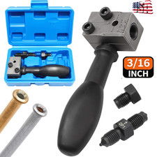 316 Car Brake Line Double Flaring Kit 45 Handheld Pipe Flares Tool W Storage
