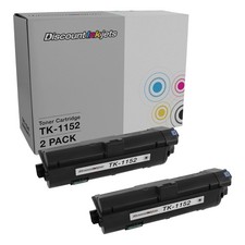 2pk Toner Cartridge Replacement for Kyocera TK-1152 1T02RV0US0 Black