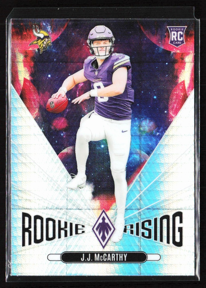 2024 Panini Phoenix Rookie Rising Hyper Silver J.J. McCarthy RC Minnesota