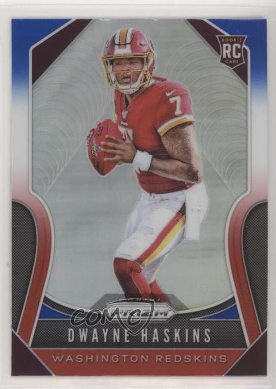 2019 Panini Prizm Rookies Red White & Blue Prizm Dwayne Haskins #303 0w6